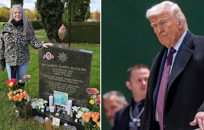 நக்கல் பேச்சுக்கு மன்னிப்பு கேள்: மகனை இழந்த தாய் டிரம்ப் மீது ஆவேசம் ! வெடிக்கும் புதிய சர்ச்சை