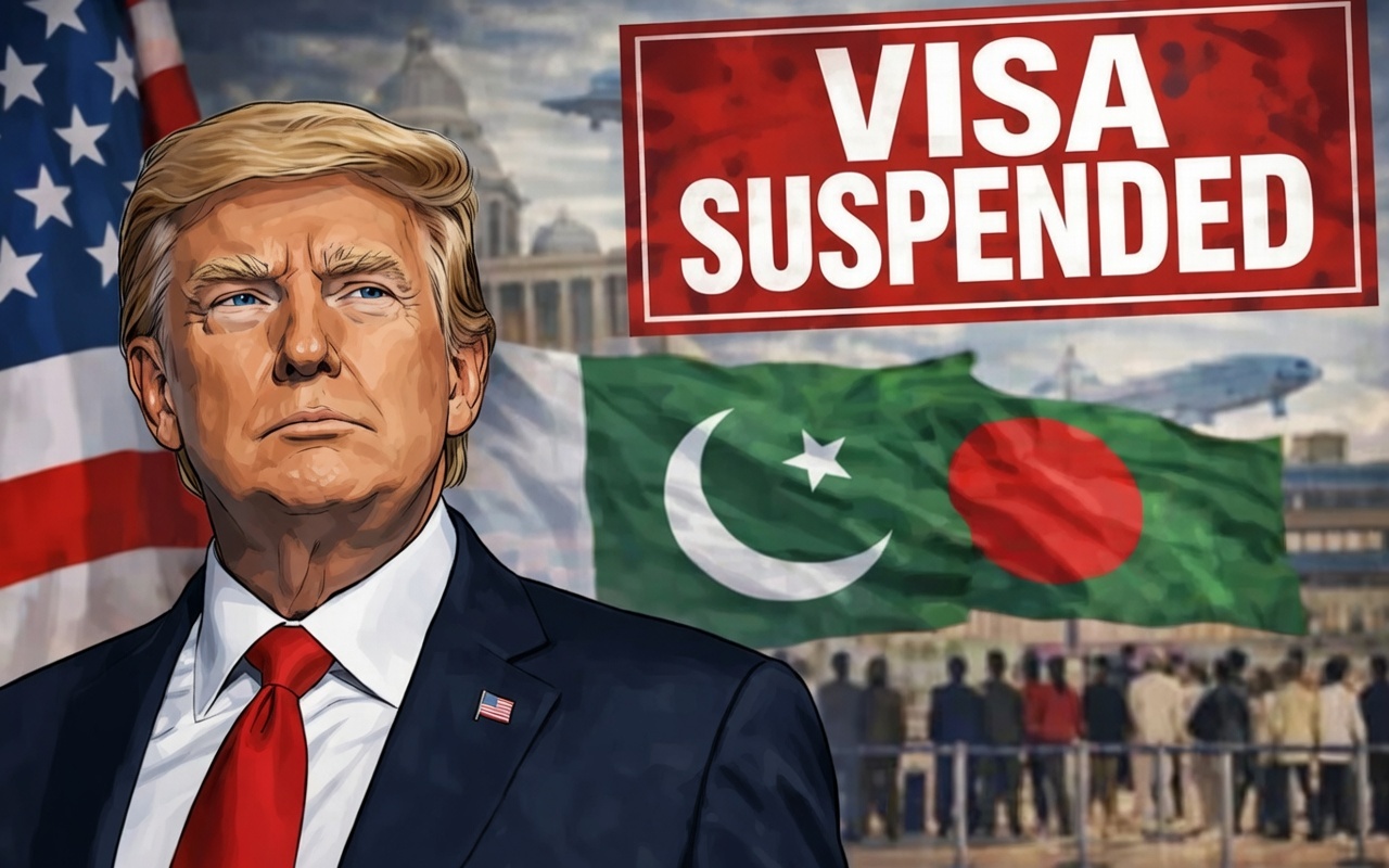 இந்தியா மேல் கை வைக்காத ரம்: 75 நாட்டு மக்களுக்கு இனி விசா கிடையாது என அதிரடி !